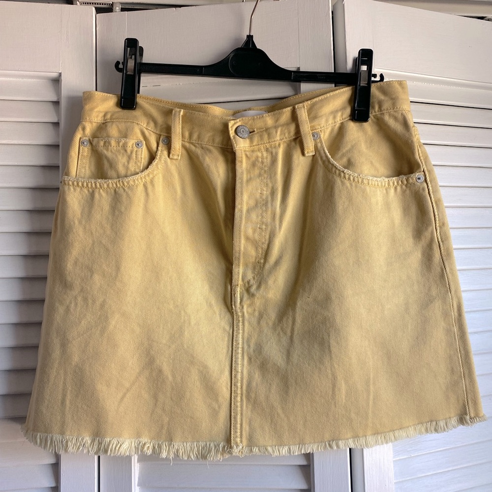 Boyish by HER yellow denim skirt, size 29 - Picture 2 of 7